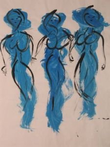 Voir le détail de cette oeuvre: trois femmes bleues